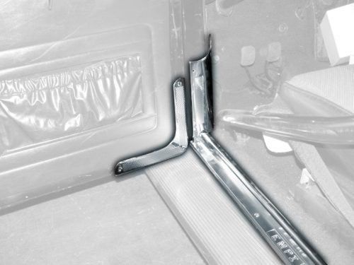 EMPI Door Corner Guard Stainless Steel Pair: Beetle (1950-1979)