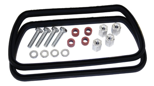 EMPI Logo Rocker Cover Set Aluminium Bolt-On: Beetle (1960-1979), T2 Bay (1968-1979), T2 Split Bus (1960-1967)