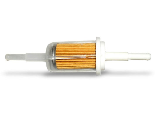 Plastic in-line fuel filter