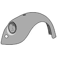 Beetle front wing Left. 1200cc 1968 to 1972
