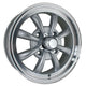 SSP GT 8 Spoke Alloy Wheel Silver Polished 5.5Jx15'' with 4x130 Stud Pattern ET30