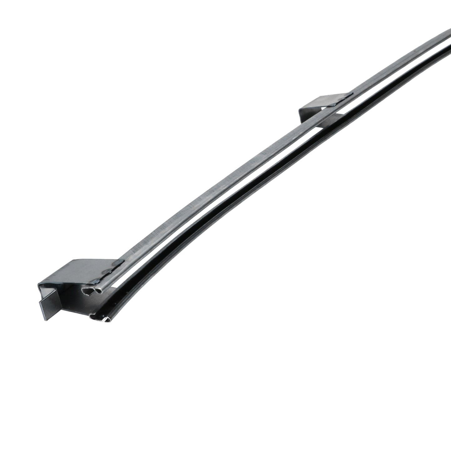 Window guide channel in door front/upper