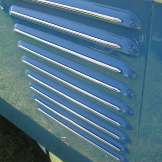 Engine vent trims, Stainless steel Bus 50-02/63