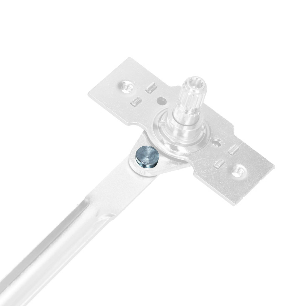 Rivet door lock mechanism
