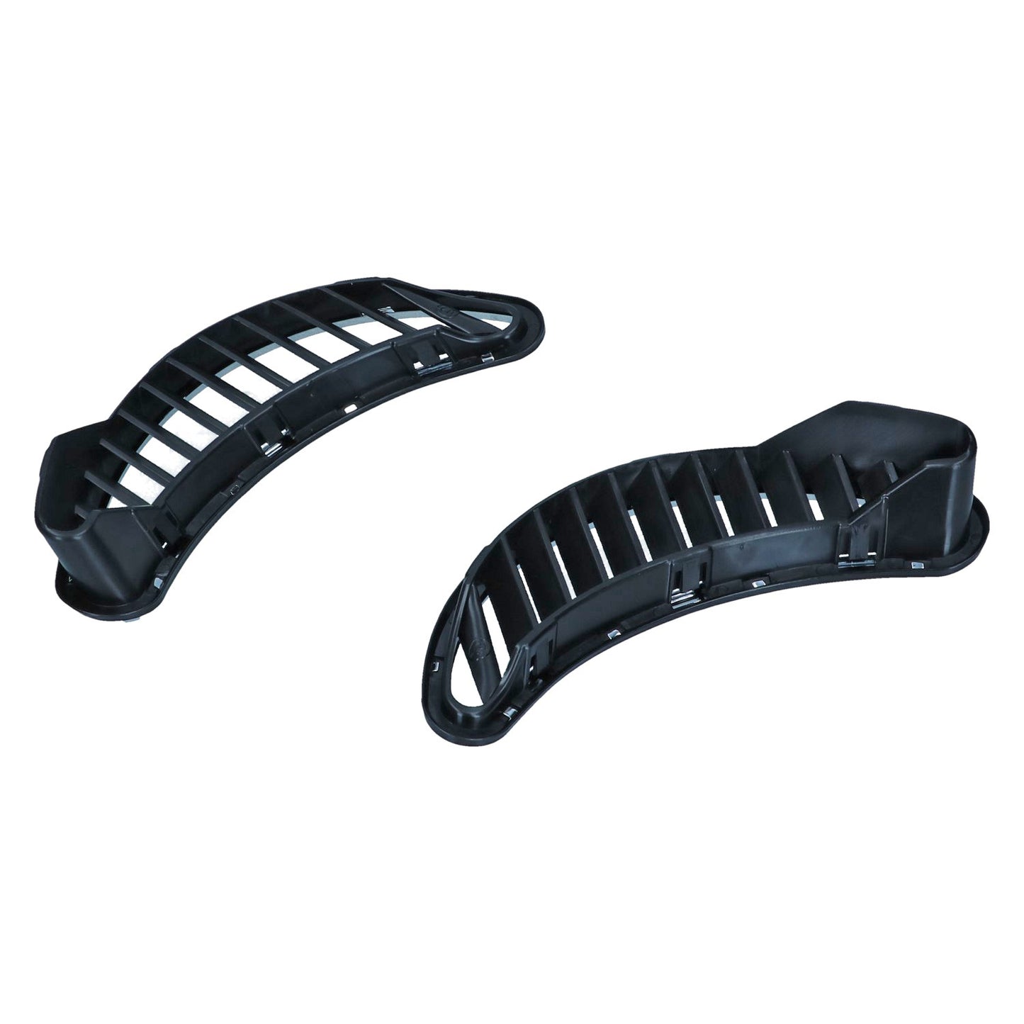 Quarter grilles Black/Stainless, chromed