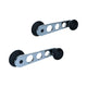Window crank, black/chrome, as pair