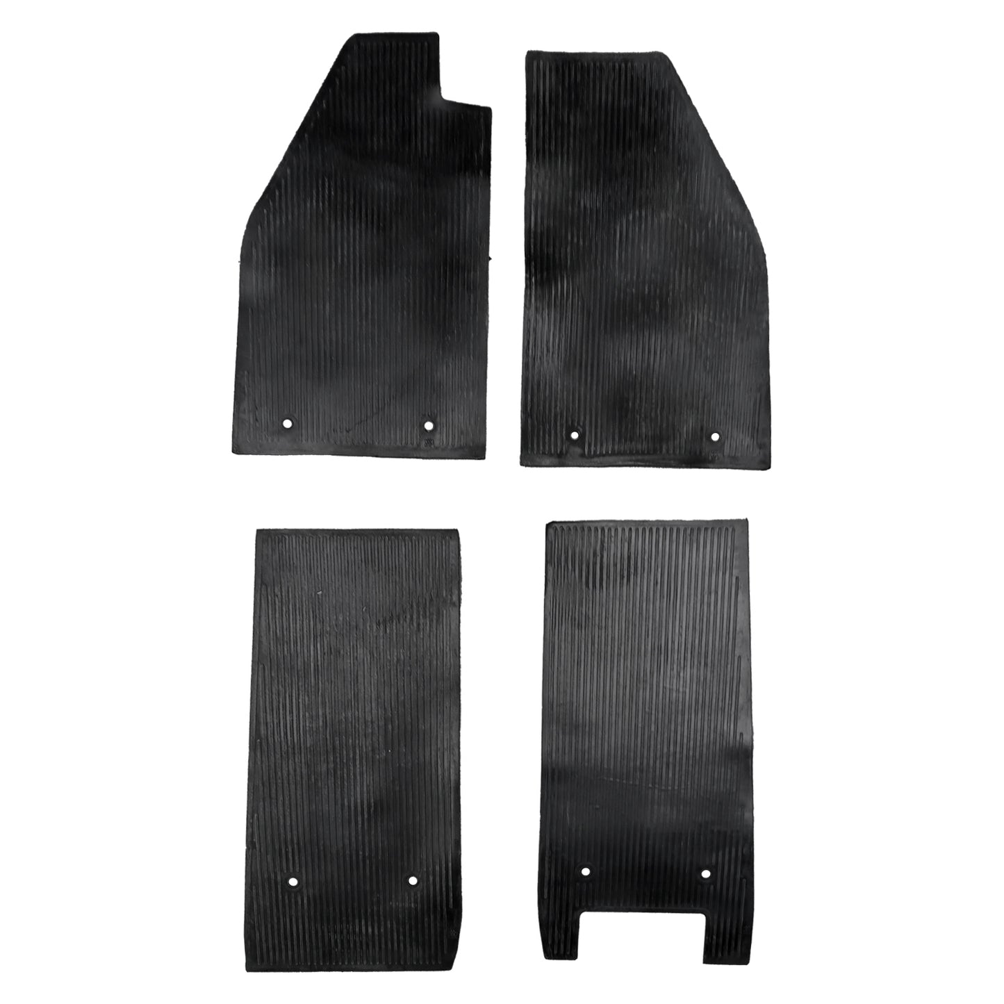 Floormatset rubber, black