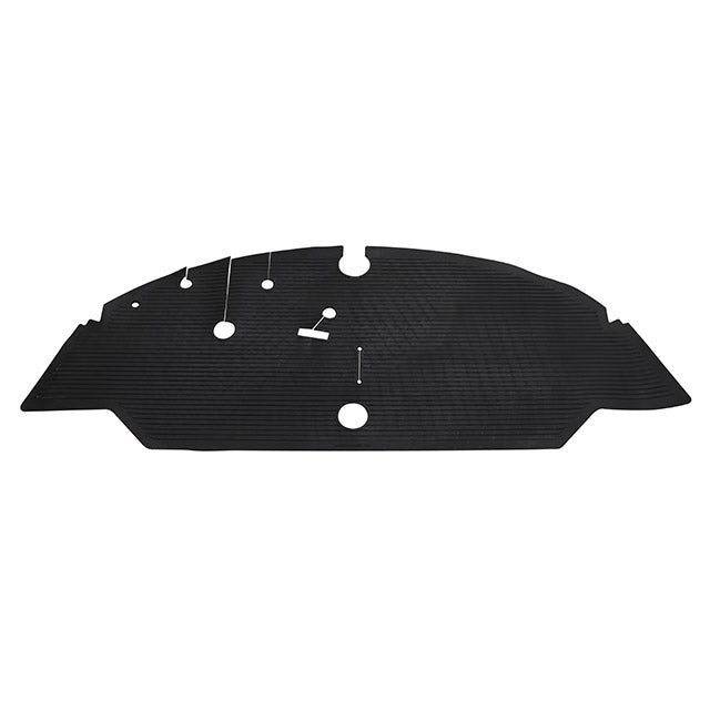 Front rubber floor mat (black)