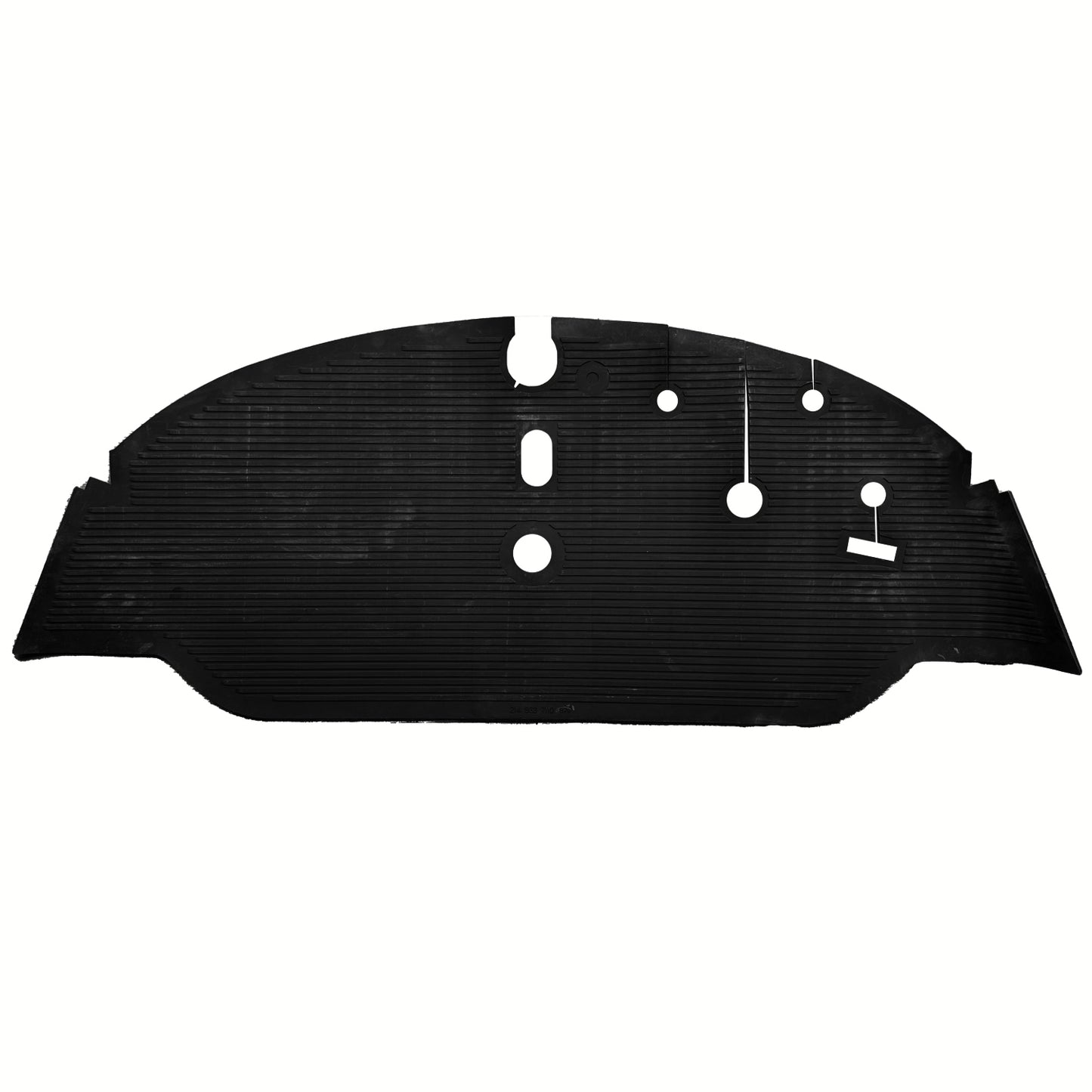 Front rubber floor mat RHD (black)