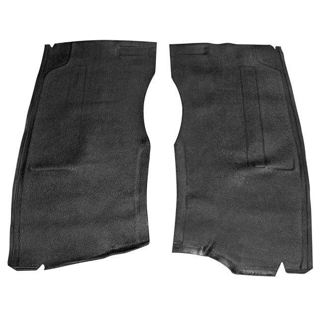 Front rubber seat mats (black)