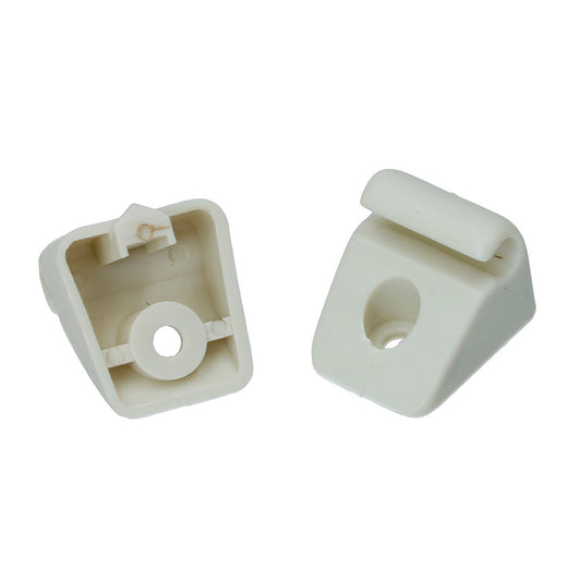 Sun visor clips white (pair)