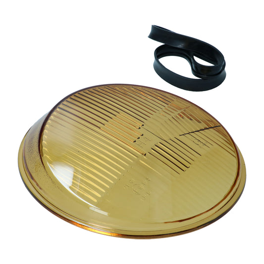 Headlight lens '911 style' yellow Beetle -07/67 (LHD)