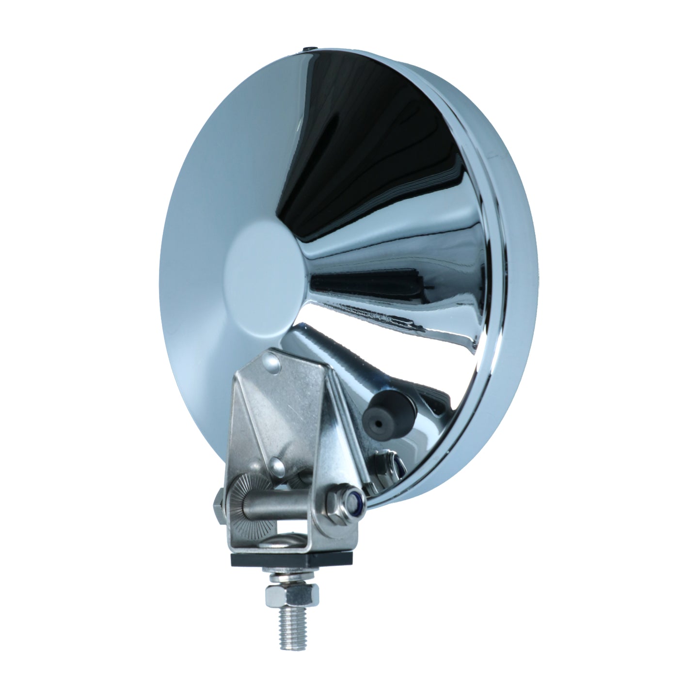 Spotlight front chrome, yellow glass