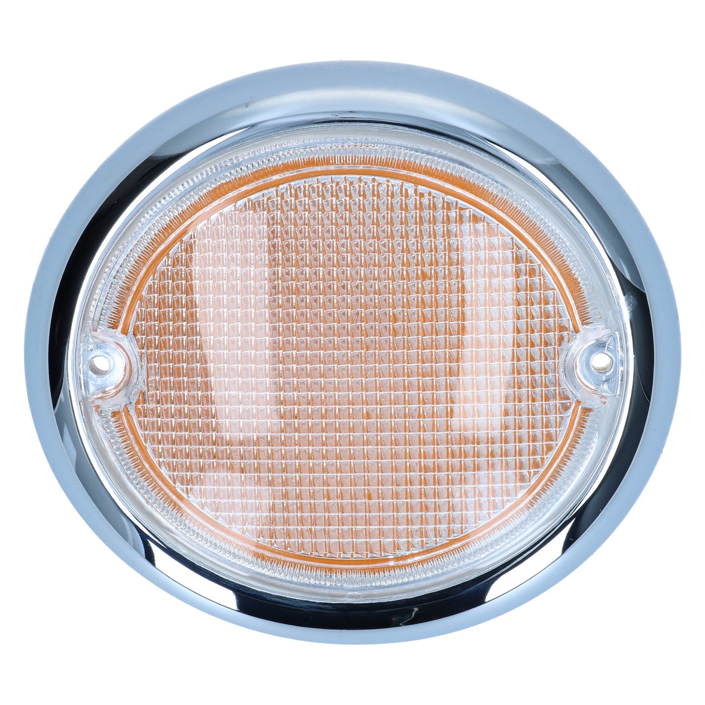 Turn signal lens, left, clear/orange