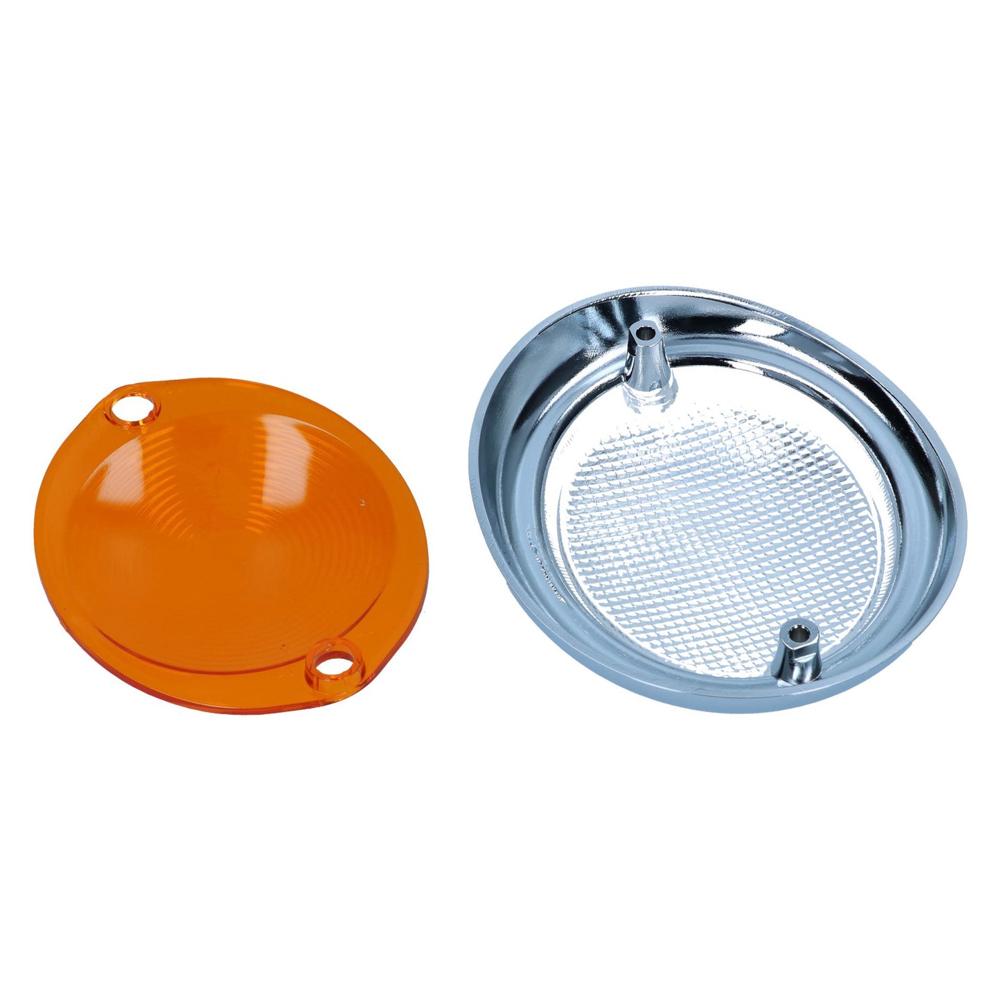 Turn signal lens, left, clear/orange
