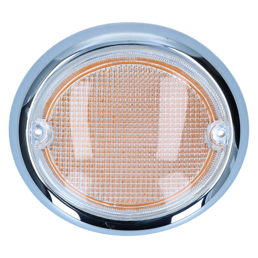 Turn signal lens, right, clear/orange