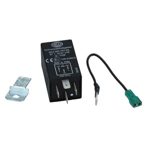 Turnsignal relay 6 Volt electronic (4 pin)