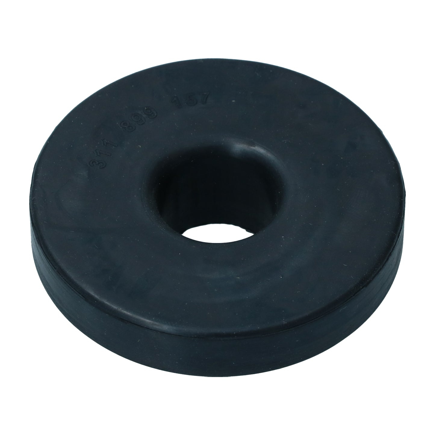 Rubber between rear axle , body, upper