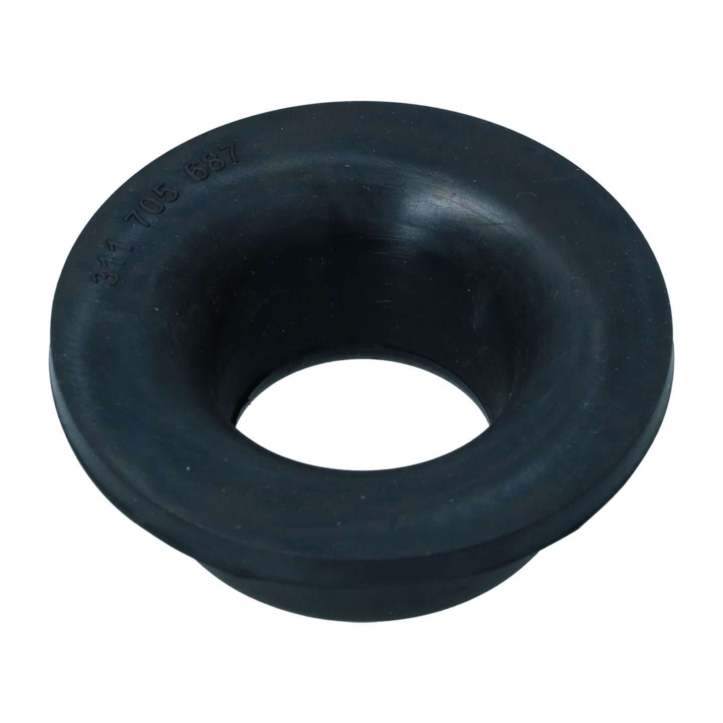 Rubber between rear axle ,  chassis, upper