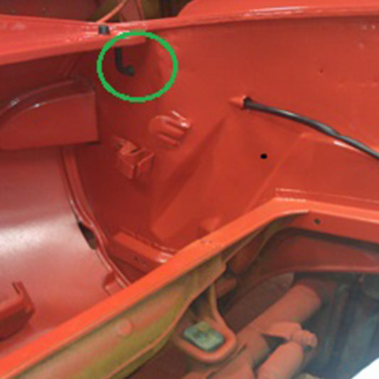 Front hood drain tube (pair) Karmann Ghia