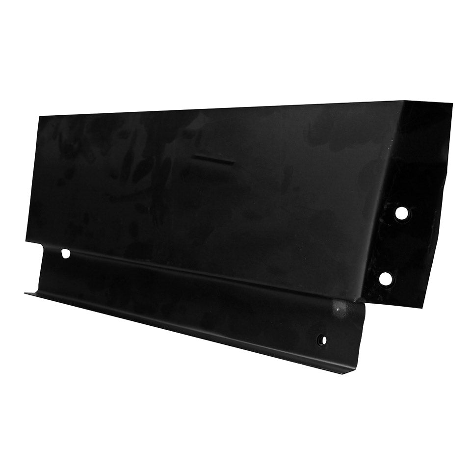 Side panel behind door, left