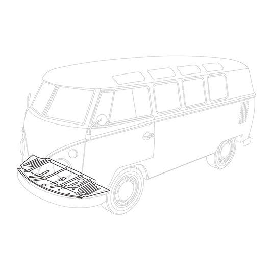 Front floor pan complete (LHD) SPLIT Bus 03/55-08/59