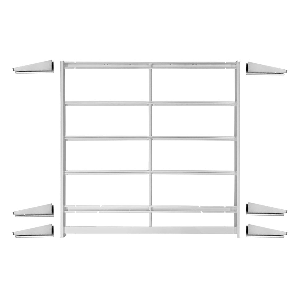 Support frame under ribbed floor