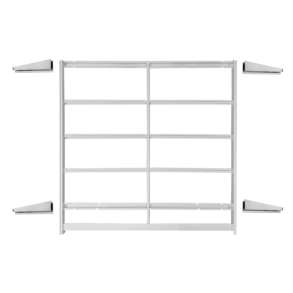 Support frame under ribbed floor