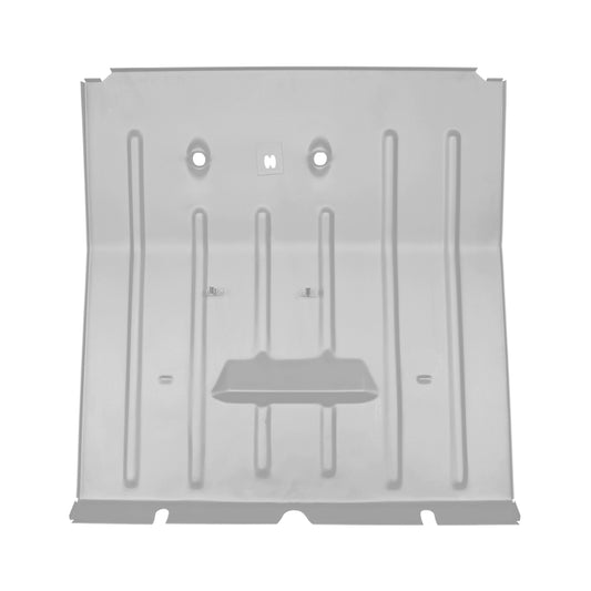 Floor plate between front wheel arches