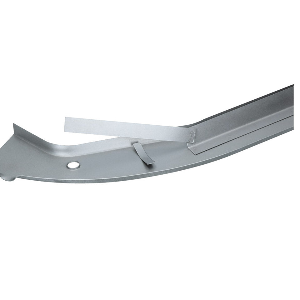 Roof gutter front left