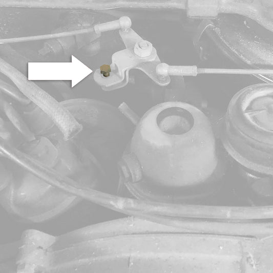 Nipple accelerator cable, double carburettor Type 3