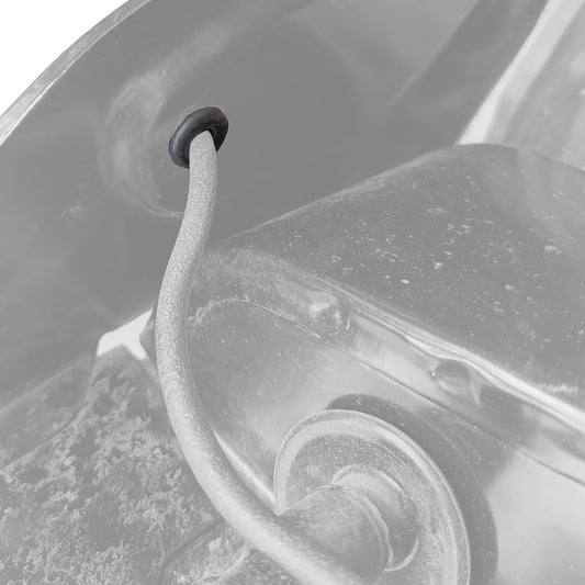 Rubber fuel line through engine tinware - 6mm