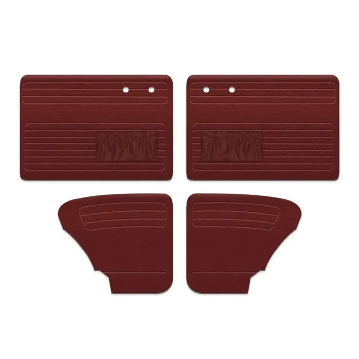 Door Card Set with Pockets in Single Colour Vinyl > Beetle 1965-1966