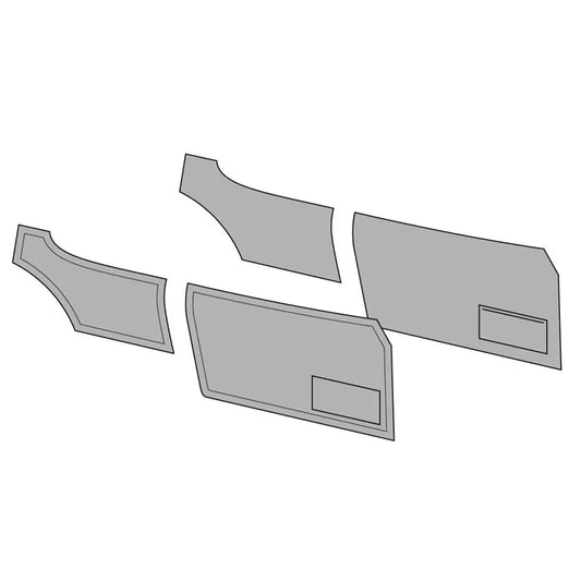 Front Door Cards with Pockets in Single Colour Vinyl: Karmann Ghia 1964-1974