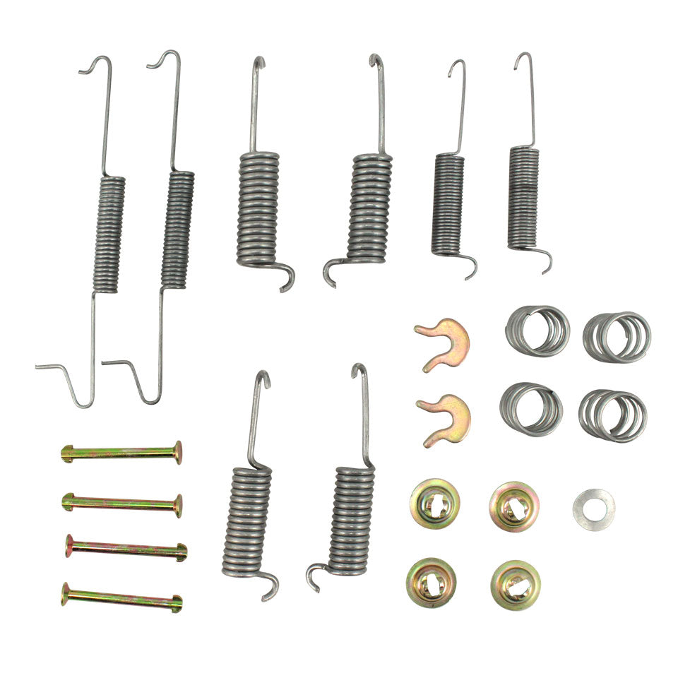 Brake shoes mounting kit, rear