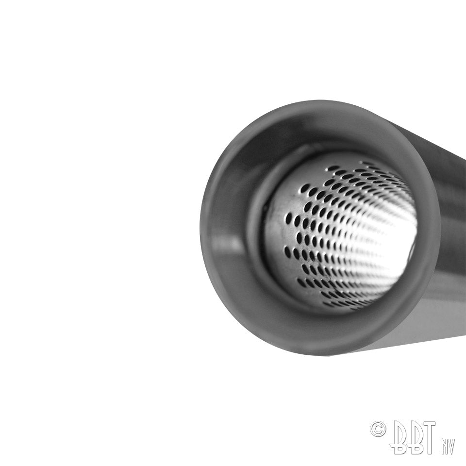 Exhaust pipe with bracket 'GT style' - Stainless Steel