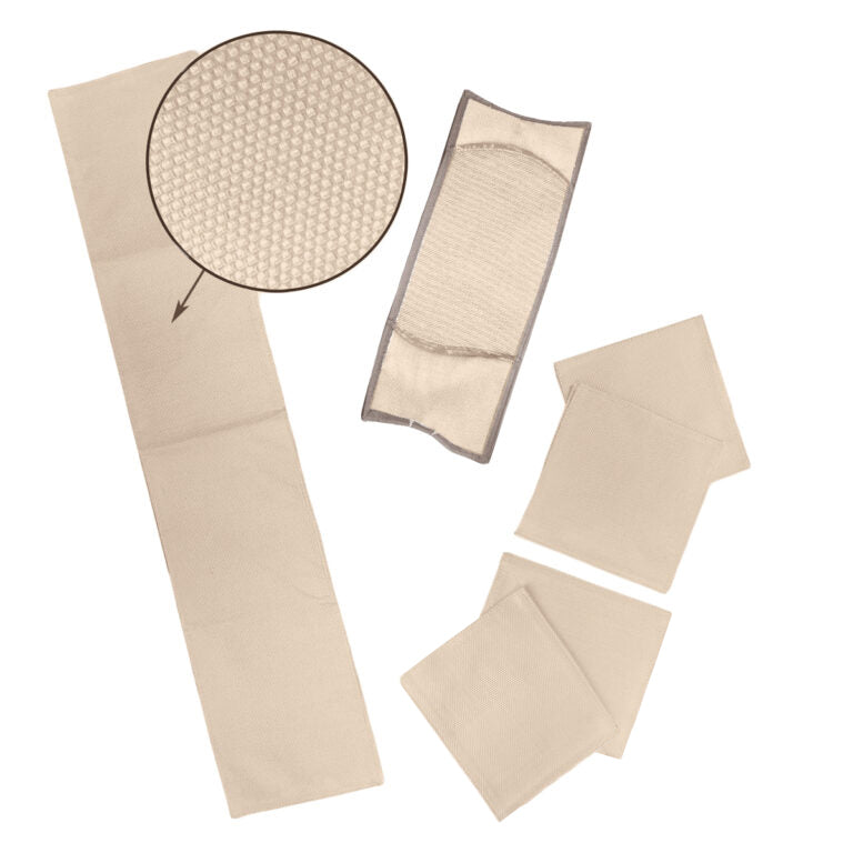 Heating tube insulation set