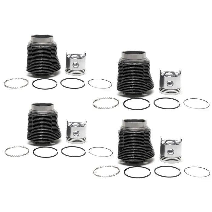 KS Barrel & Piston Kit, Cast, 77mm x 69mm, 1300cc : Beetle (1965-1975), Beetle Cabrio (1965-1975)