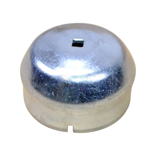 Grease Cap Left Front Hub with Speedo Cable Hole: Beetle (1950-1965), Karmann Ghia (1960-1965), Beetle Cabrio (1950-1965)