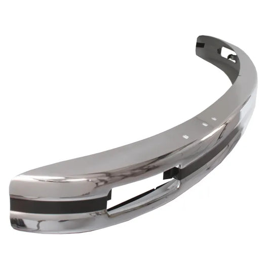Front Bumper, Chrome, Europa Style with Indicator Slots, Heavy Duty: Beetle (1975-1979), Beetle Cabrio (1975-1979)