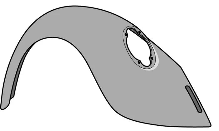 Wing Rear Left Zinc Galvanised: Beetle (1973-1974), Beetle Cabrio (1973-1974)