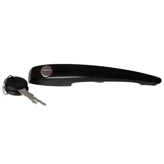 Exterior Door Handle in Black with Two keys: Beetle (1968-1979)