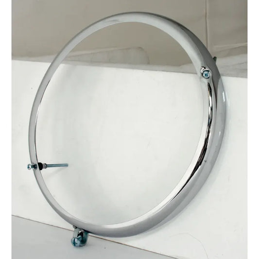 Headlight Rim in Chrome 10 Past 8 Adjusting Screw Configuration: Beetle (1950-1967), T2 Split Bus (1950-1967)
