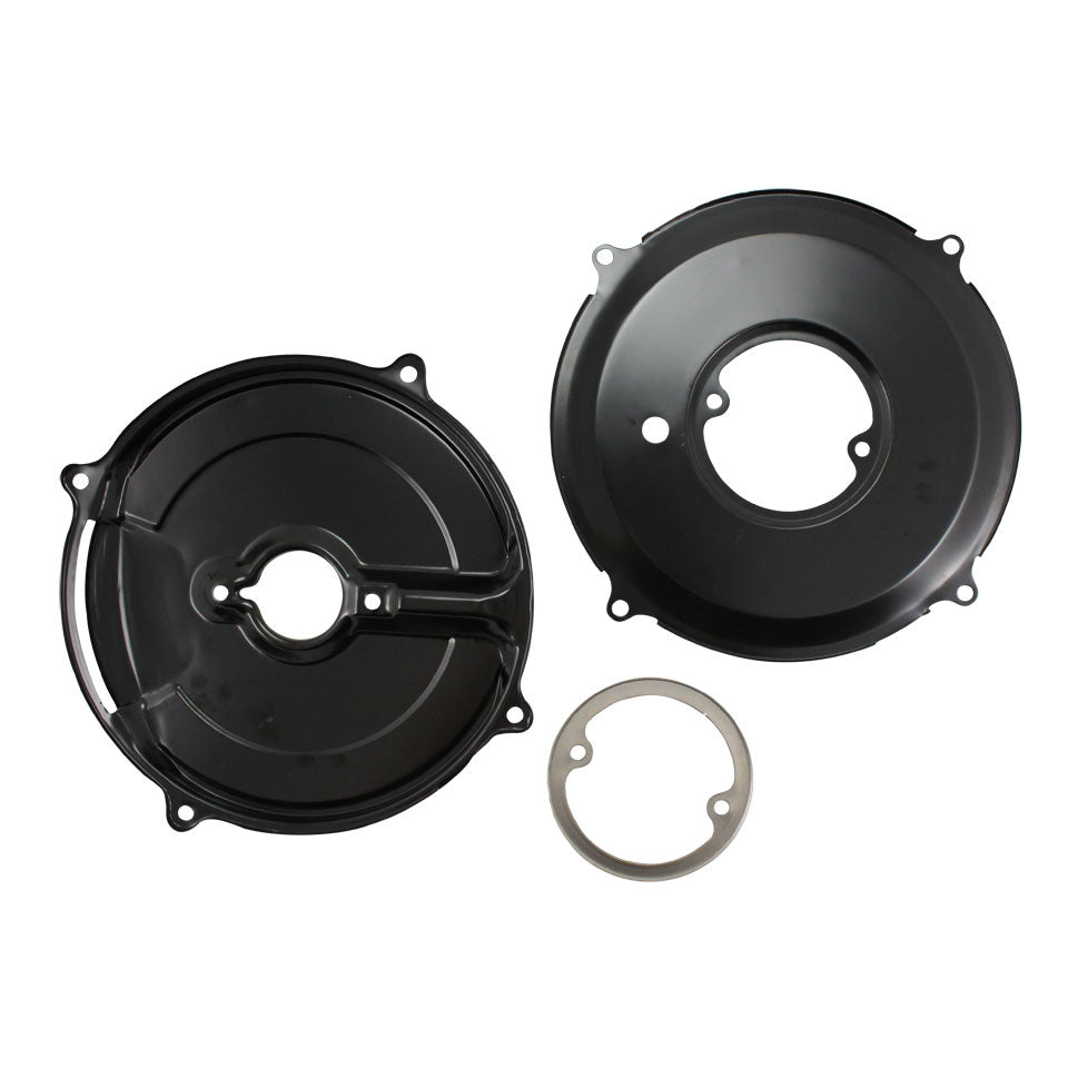 Backing plates dynamo/alternator 105mm (3 pieces) - black