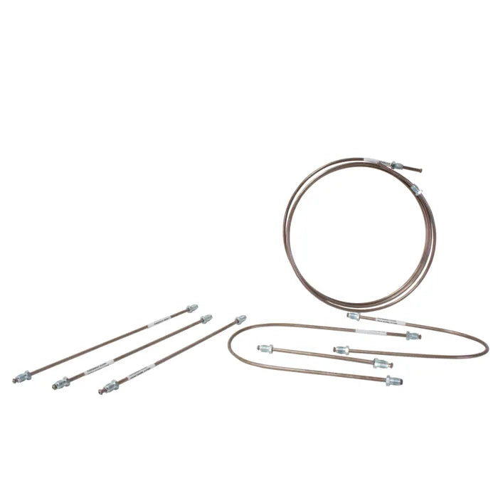 Brake Pipe Set, Copper Nickel, for Swing Axle, 7 Piece : Beetle (1968-1979), Beetle Cabrio (1968-1970)