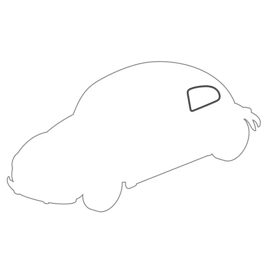 Rear 1/4 Window Seal with Recess for Plastic Trim Left or Right Beetle (1971-1979)
