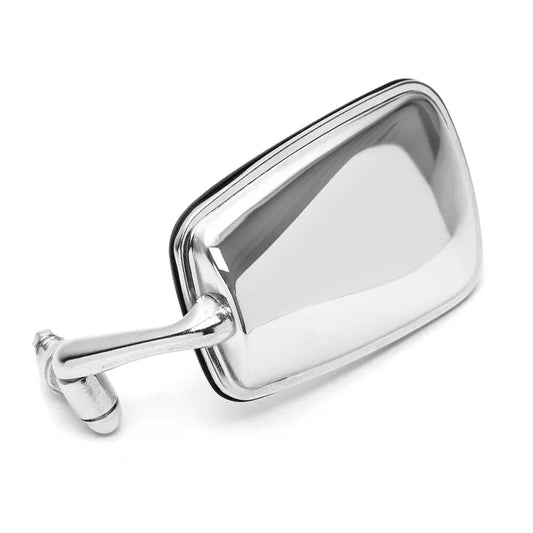 Wing Mirror with Chrome Arm, Stainless Steel Head and Black Trim Right: Beetle (1968-1979)