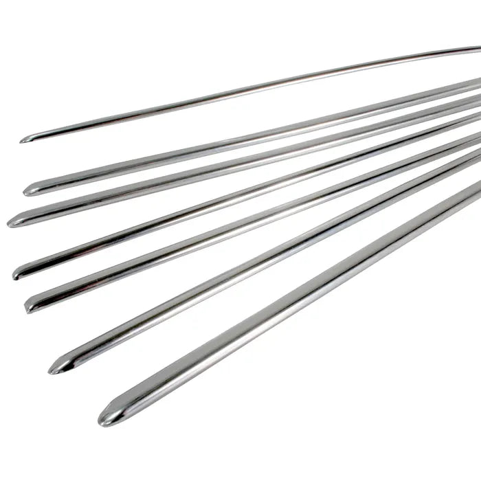 Deluxe 7 Piece Trim Set in Aluminium: Beetle (1968-1972), Beetle Cabrio (1968-1970)