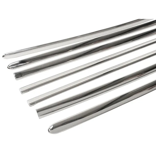 Deluxe 7 Piece Trim Set in Stainless Steel: Beetle (1953-1962), Beetle Cabrio (1953-1962)
