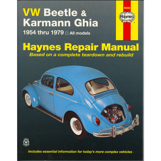Workshop manuel Haynes Beetle ,  Karmann Ghia